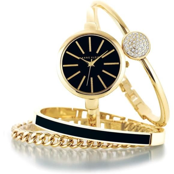 Anne Klein Women's Bangle Watch and Bracelet Set, AK/1470 - Picture 5 of 5